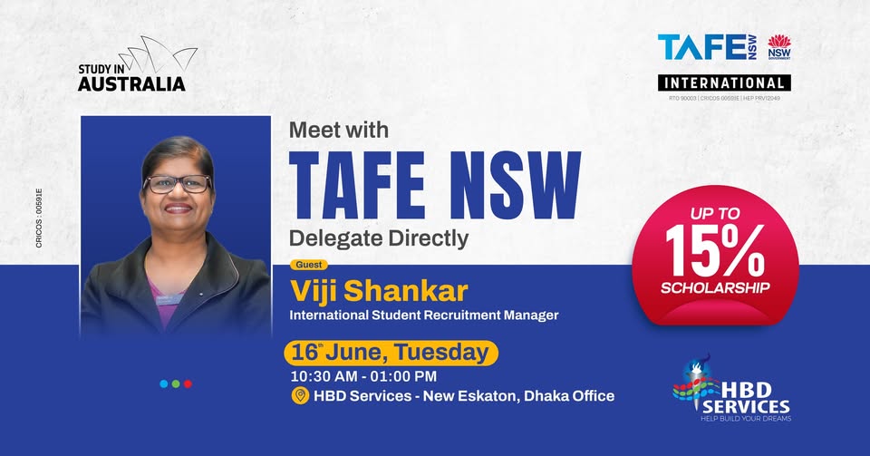Meet with TAFE NSW Delegate at HBD Services Dhaka office