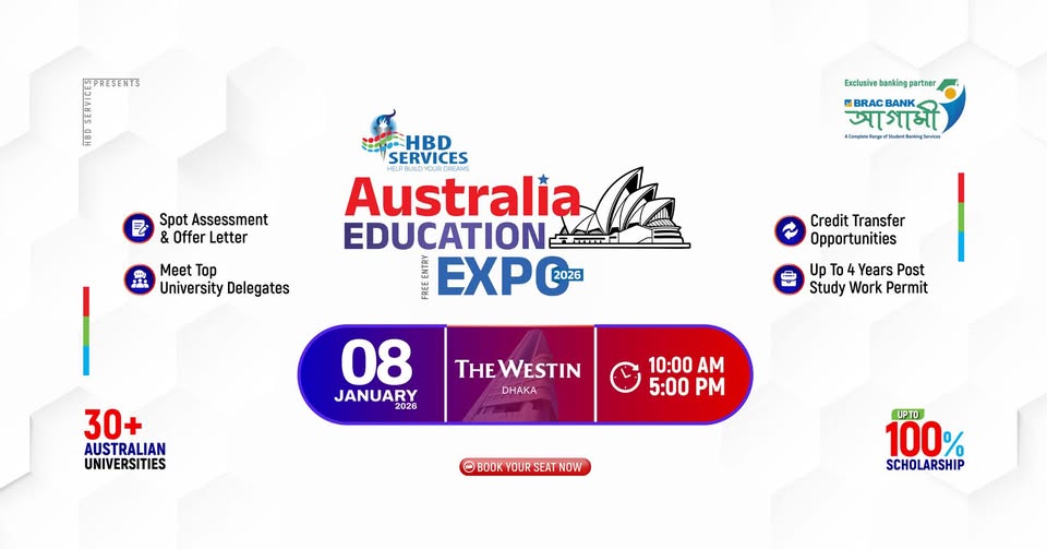 HBD Services: Biggest Australia Education Expo 2026 at The Westin Dhaka